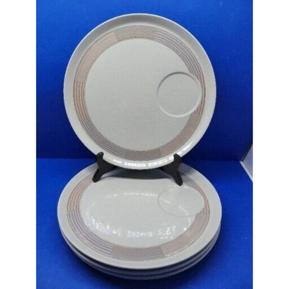 Mikasa Intaglio Tracings Snack Plates Bundle Of 4